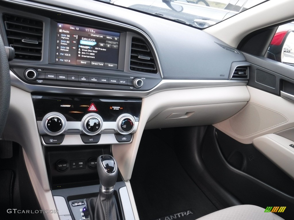 2019 Elantra SEL - Scarlet Red / Beige photo #16