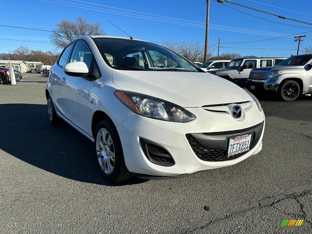 2014 Mazda2 Sport - Crystal White Pearl / Black photo #1