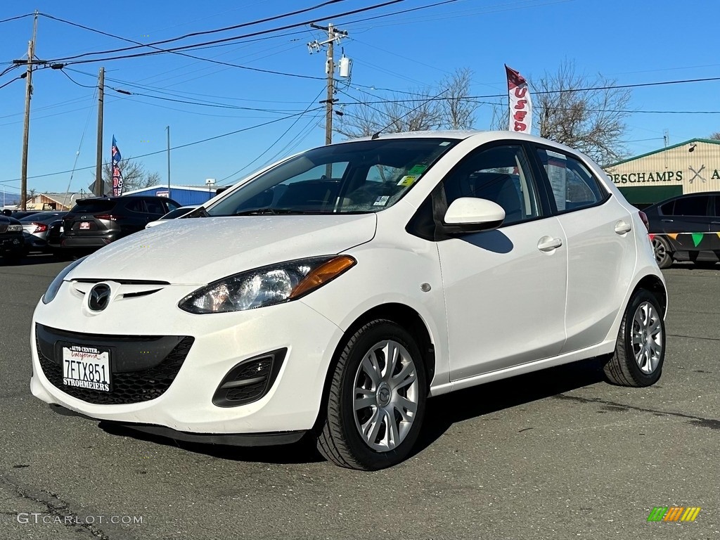 Crystal White Pearl 2014 Mazda Mazda2 Sport Exterior Photo #145310472