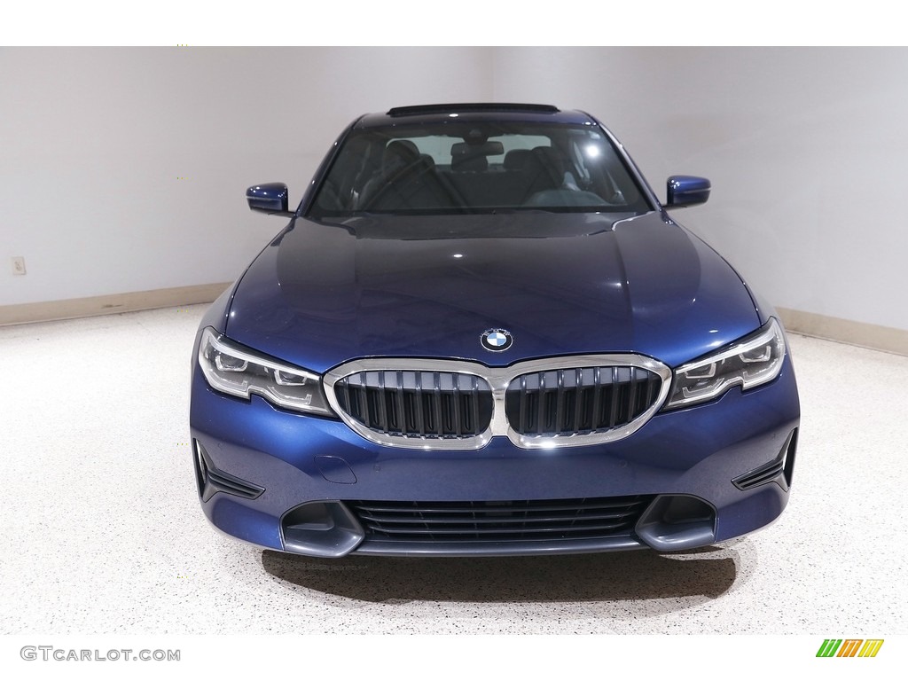 2020 3 Series 330i xDrive Sedan - Mediterranean Blue Metallic / Black photo #2