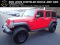 Firecracker Red 2017 Jeep Wrangler Unlimited Sport 4x4