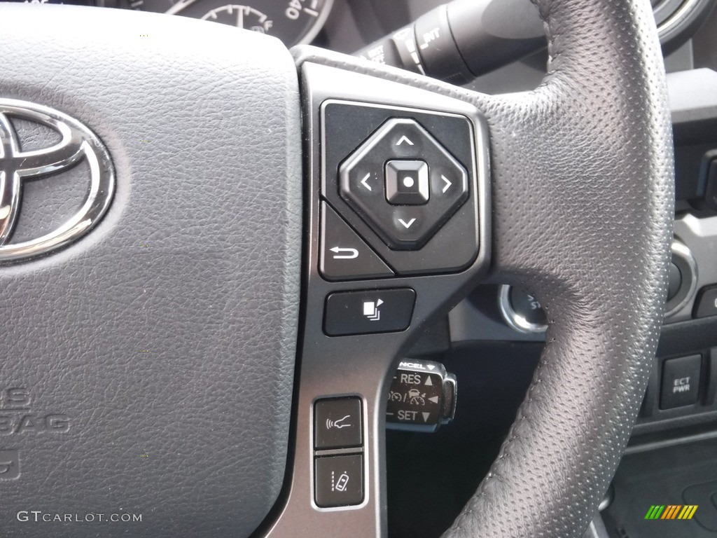 2019 Toyota Tacoma TRD Sport Double Cab 4x4 TRD Graphite Steering Wheel Photo #145312436
