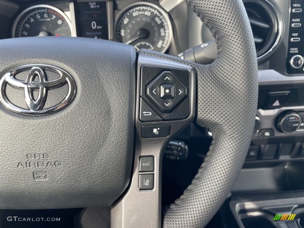 2023 Toyota Tacoma SR5 Access Cab 4x4 Cement Steering Wheel Photo #145312611
