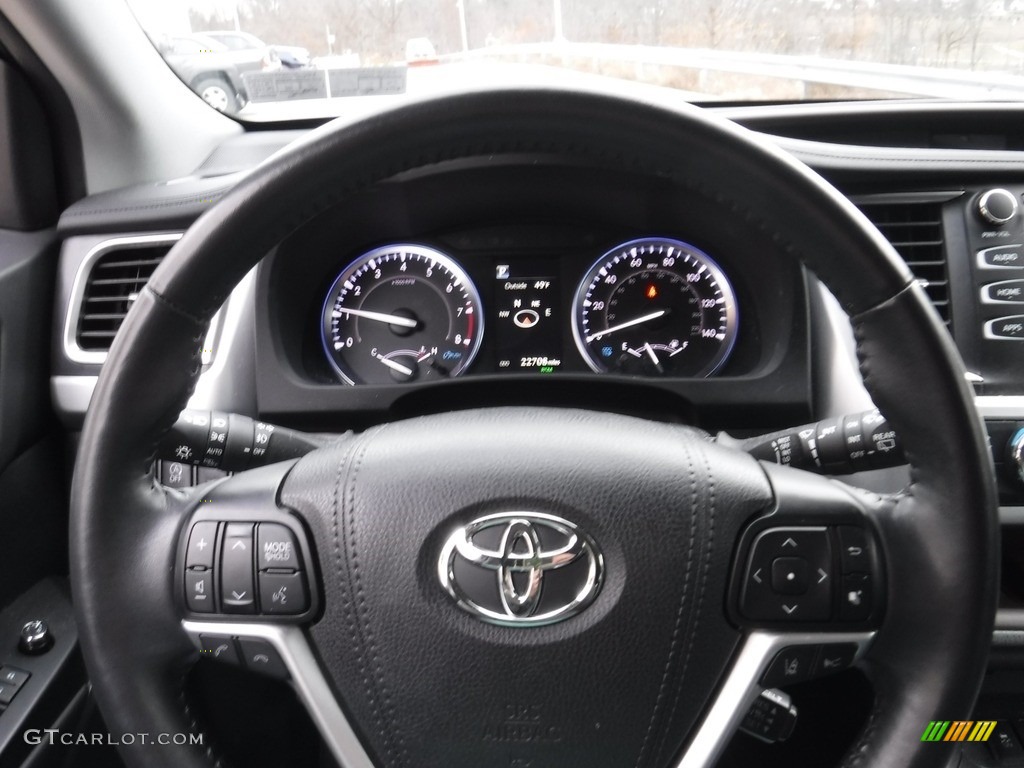 2019 Highlander XLE AWD - Blizzard Pearl White / Black photo #21