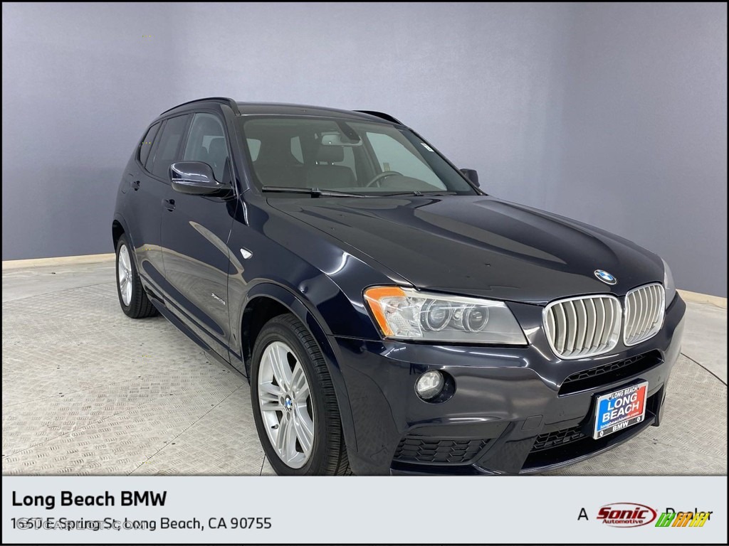 2012 X3 xDrive 28i - Deep Sea Blue Metallic / Black photo #1