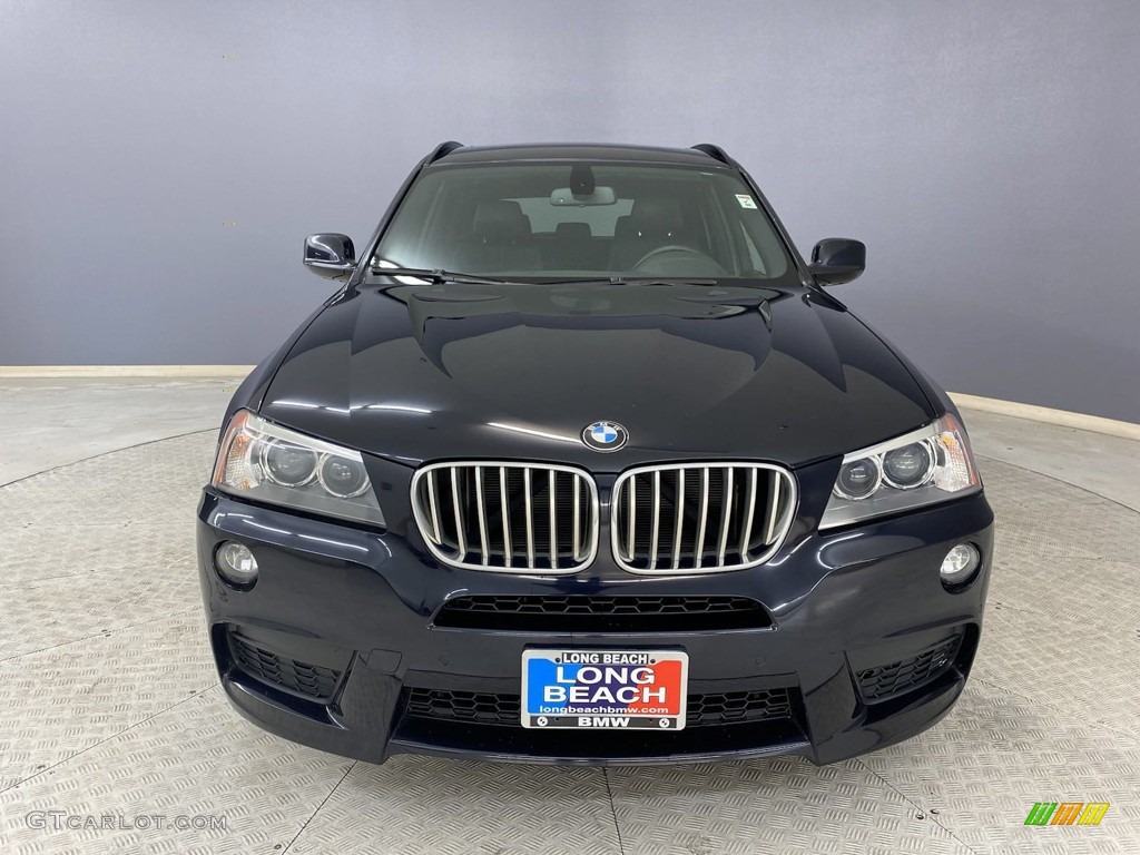 2012 X3 xDrive 28i - Deep Sea Blue Metallic / Black photo #2