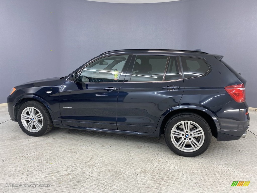 2012 X3 xDrive 28i - Deep Sea Blue Metallic / Black photo #3