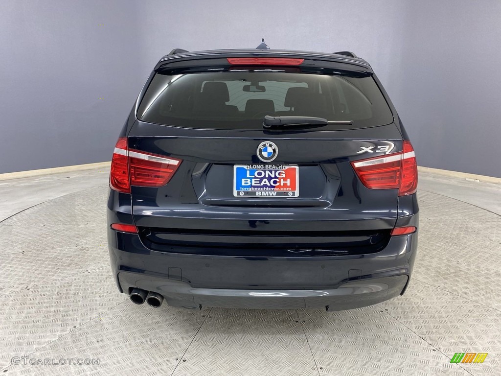 2012 X3 xDrive 28i - Deep Sea Blue Metallic / Black photo #4