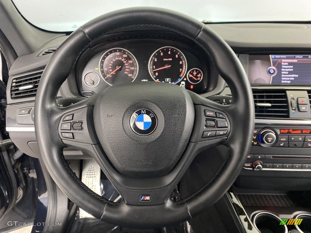 2012 X3 xDrive 28i - Deep Sea Blue Metallic / Black photo #17