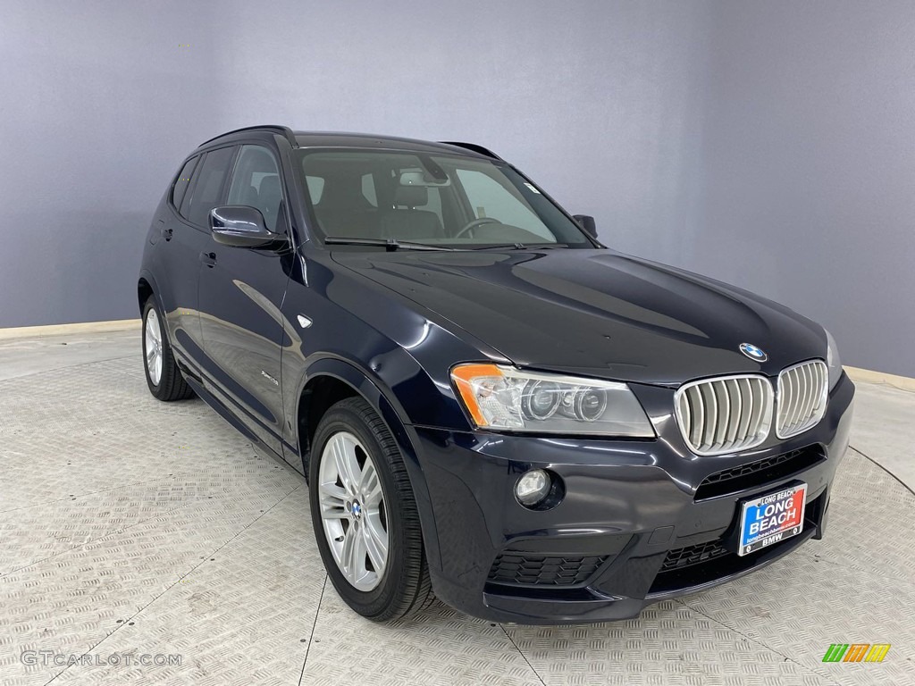 2012 X3 xDrive 28i - Deep Sea Blue Metallic / Black photo #38