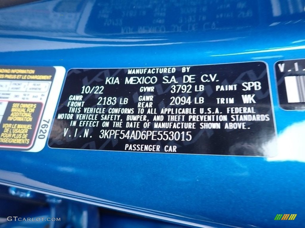 2023 Forte GT-Line - Sporty Blue / Black photo #20