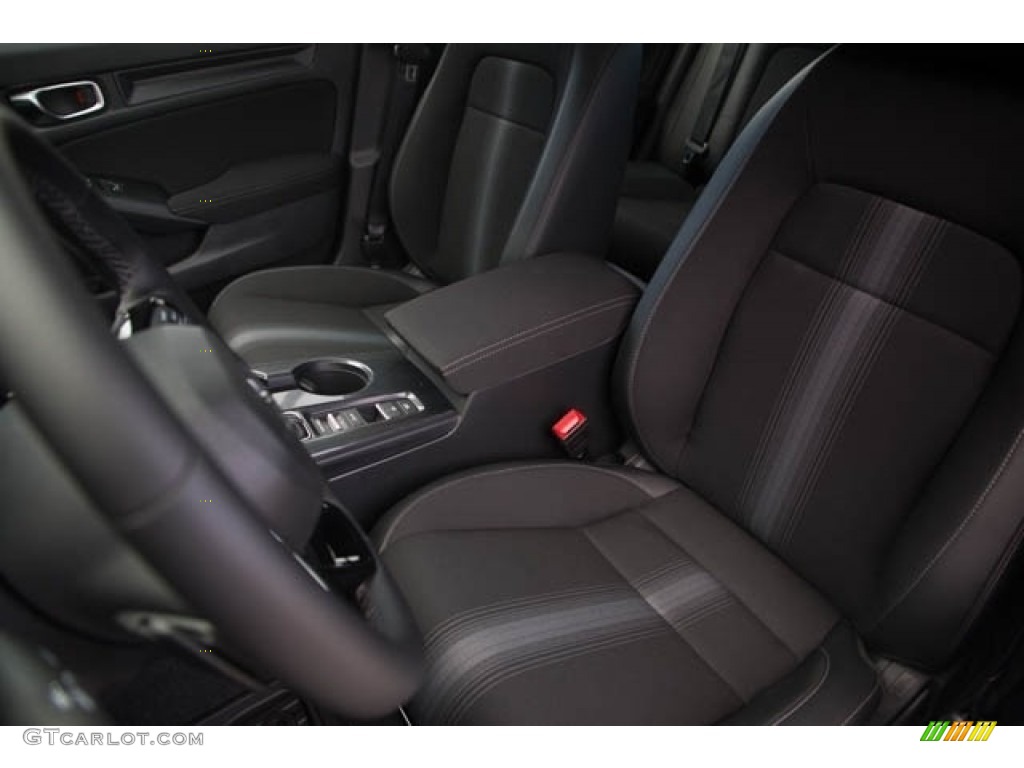 Black Interior 2023 Honda Civic Sport Hatchback Photo #145316712