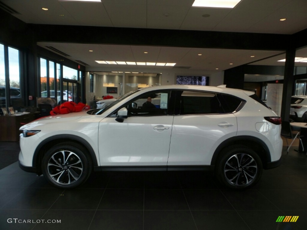 2023 CX-5 S Premium AWD - Rhodium White Metallic / Black photo #6