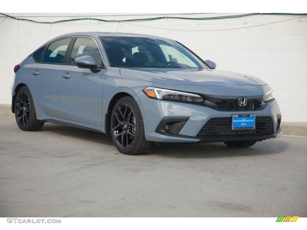 Sonic Gray Pearl 2023 Honda Civic Sport Touring Hatchback Exterior Photo #145317762