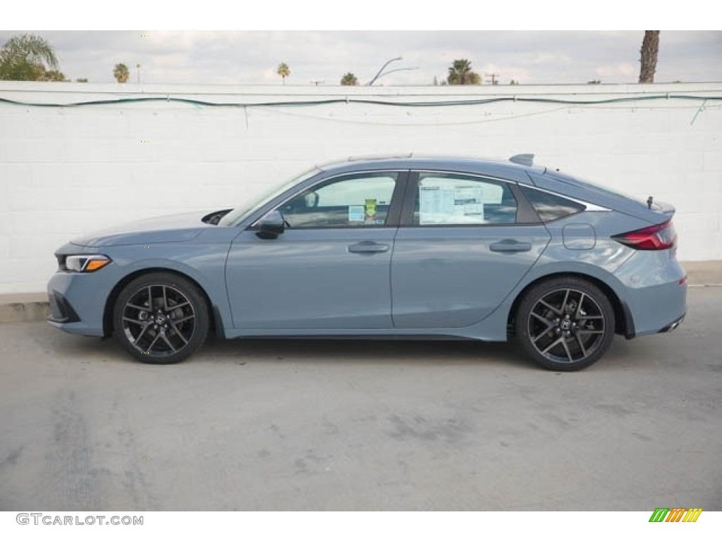 Sonic Gray Pearl 2023 Honda Civic Sport Touring Hatchback Exterior Photo #145317831