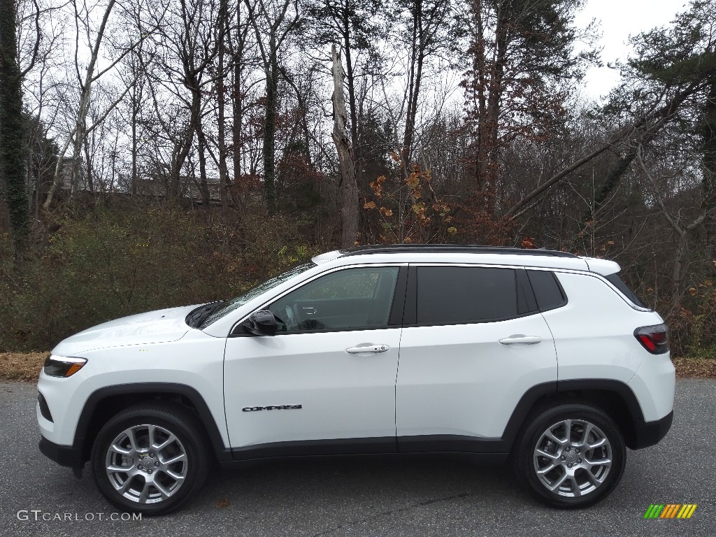 Bright White 2022 Jeep Compass Latitude Lux 4x4 Exterior Photo #145318374