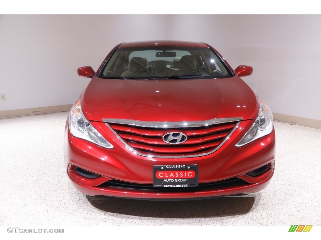 2011 Sonata GLS - Venetian Red / Camel photo #2