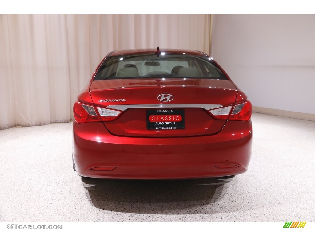 2011 Sonata GLS - Venetian Red / Camel photo #17