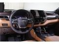 2022 Toyota Highlander Glazed Caramel Interior Dashboard Photo