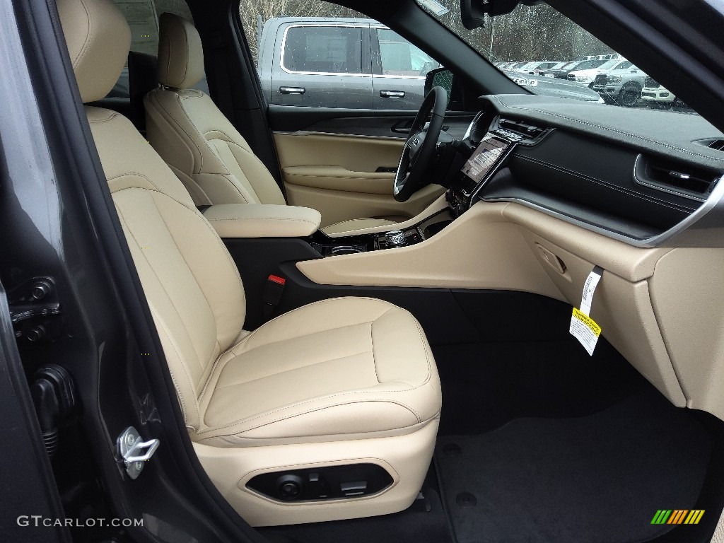 Wicker Beige/Global Black Interior 2023 Jeep Grand Cherokee L Limited 4x4 Photo #145319145
