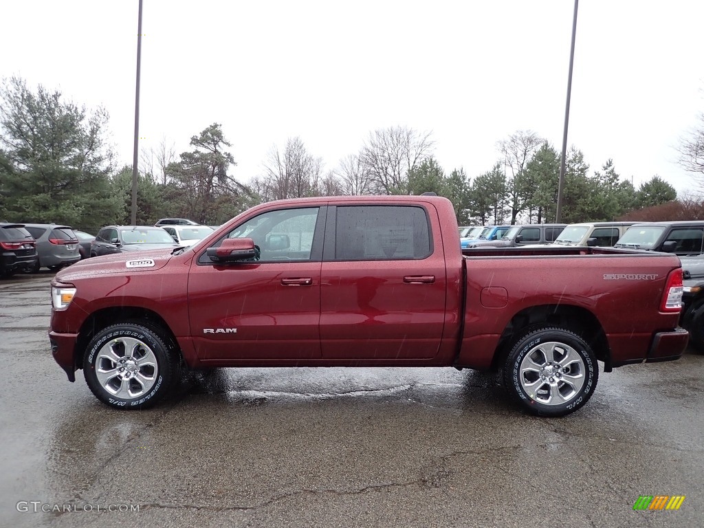 Delmonico Red Pearl 2023 Ram 1500 Big Horn Crew Cab 4x4 Exterior Photo #145320541