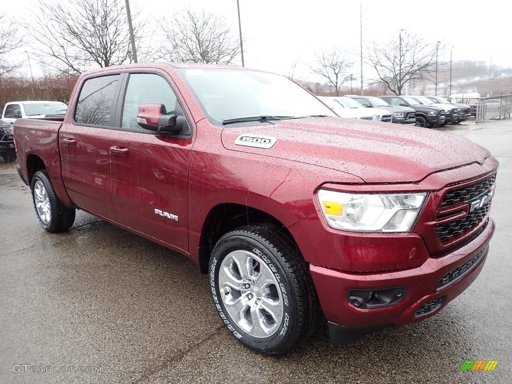 Delmonico Red Pearl 2023 Ram 1500 Big Horn Crew Cab 4x4 Exterior Photo #145320685