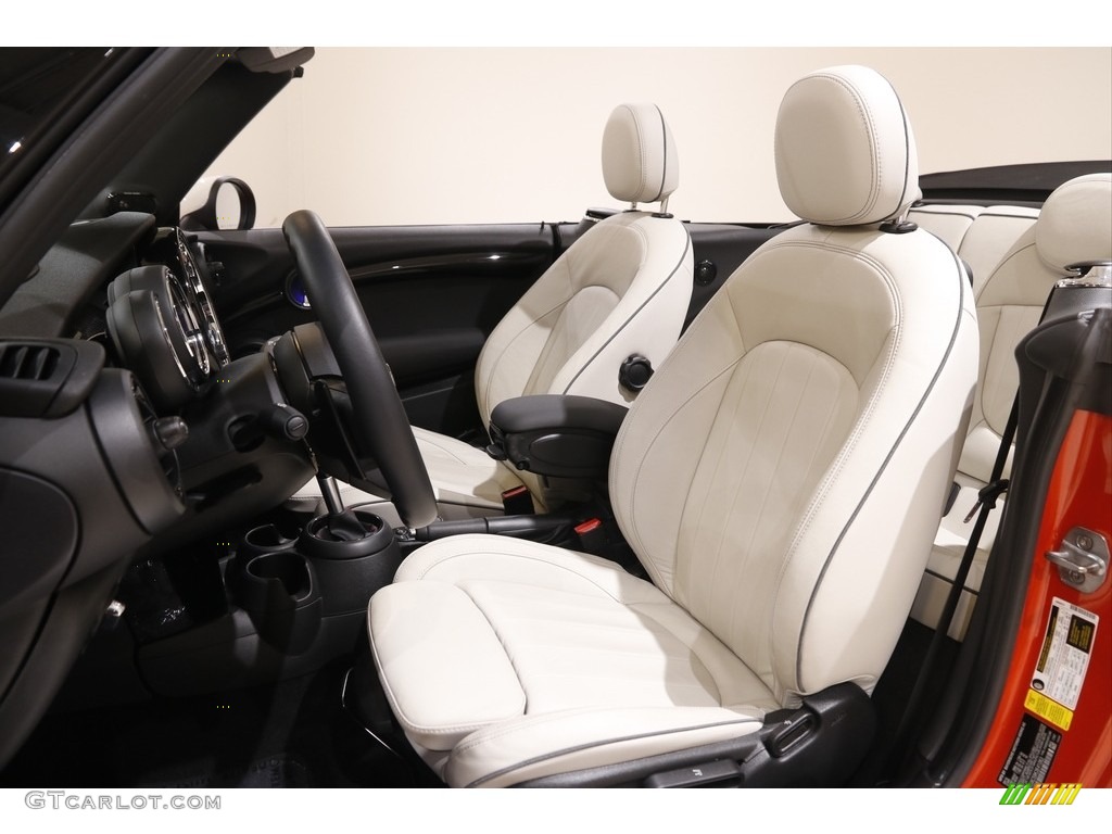 Satellite Grey Lounge Leather Interior 2019 Mini Convertible Cooper S Photo #145321915