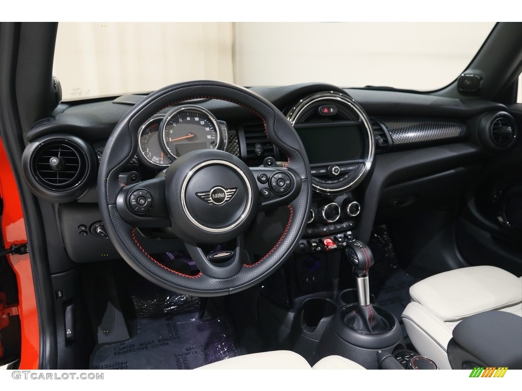 2019 Mini Convertible Cooper S Satellite Grey Lounge Leather Dashboard Photo #145321933