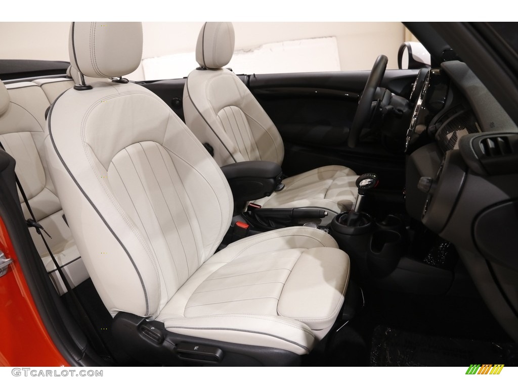 Satellite Grey Lounge Leather Interior 2019 Mini Convertible Cooper S Photo #145322146