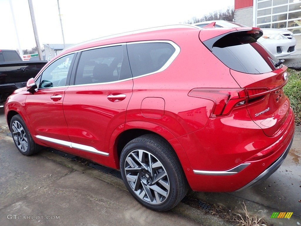 Calypso Red 2021 Hyundai Santa Fe Calligraphy AWD Exterior Photo #145322599
