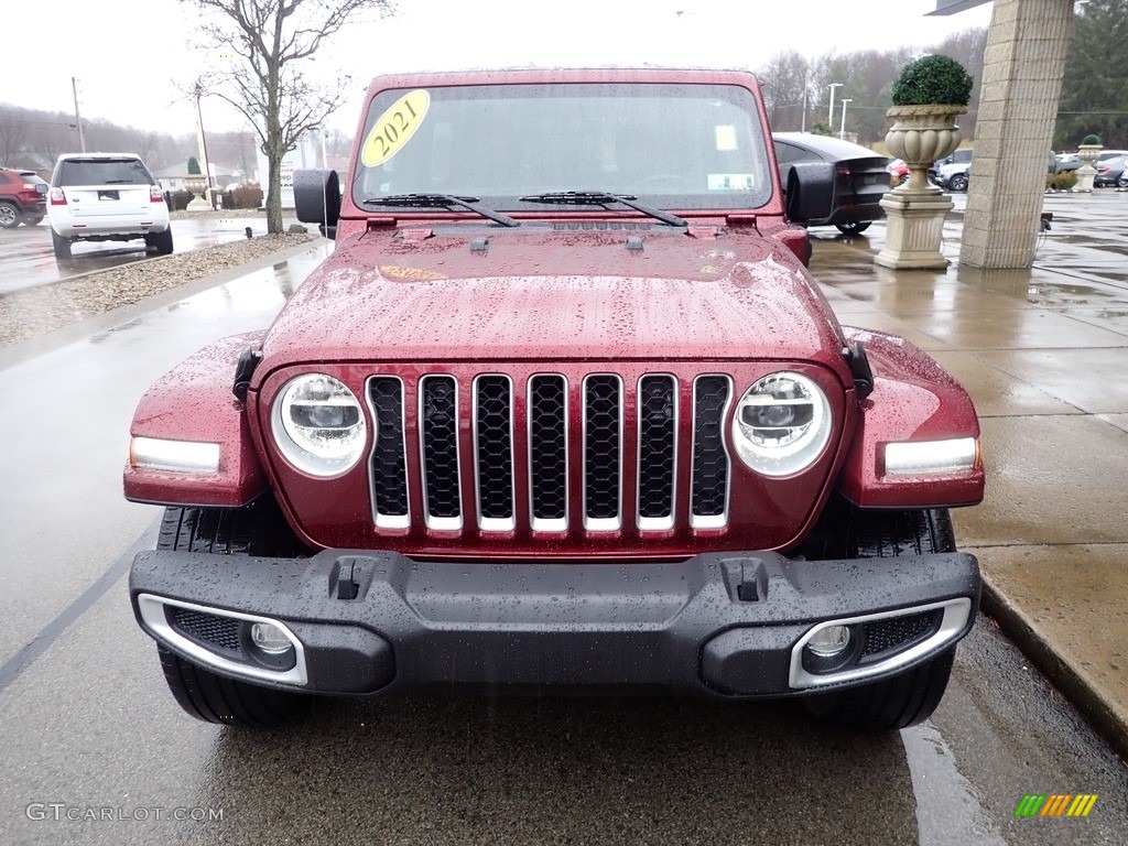 2021 Wrangler Unlimited Sahara 4xe Hybrid - Snazzberry Pearl / Black photo #3
