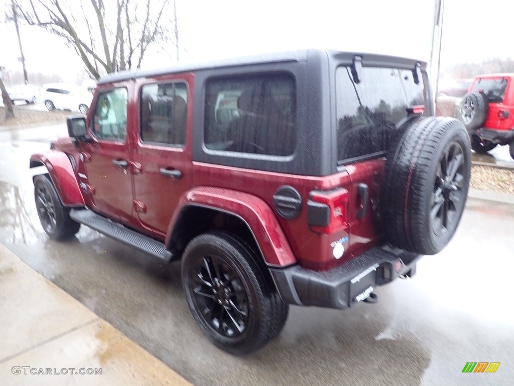 2021 Wrangler Unlimited Sahara 4xe Hybrid - Snazzberry Pearl / Black photo #6
