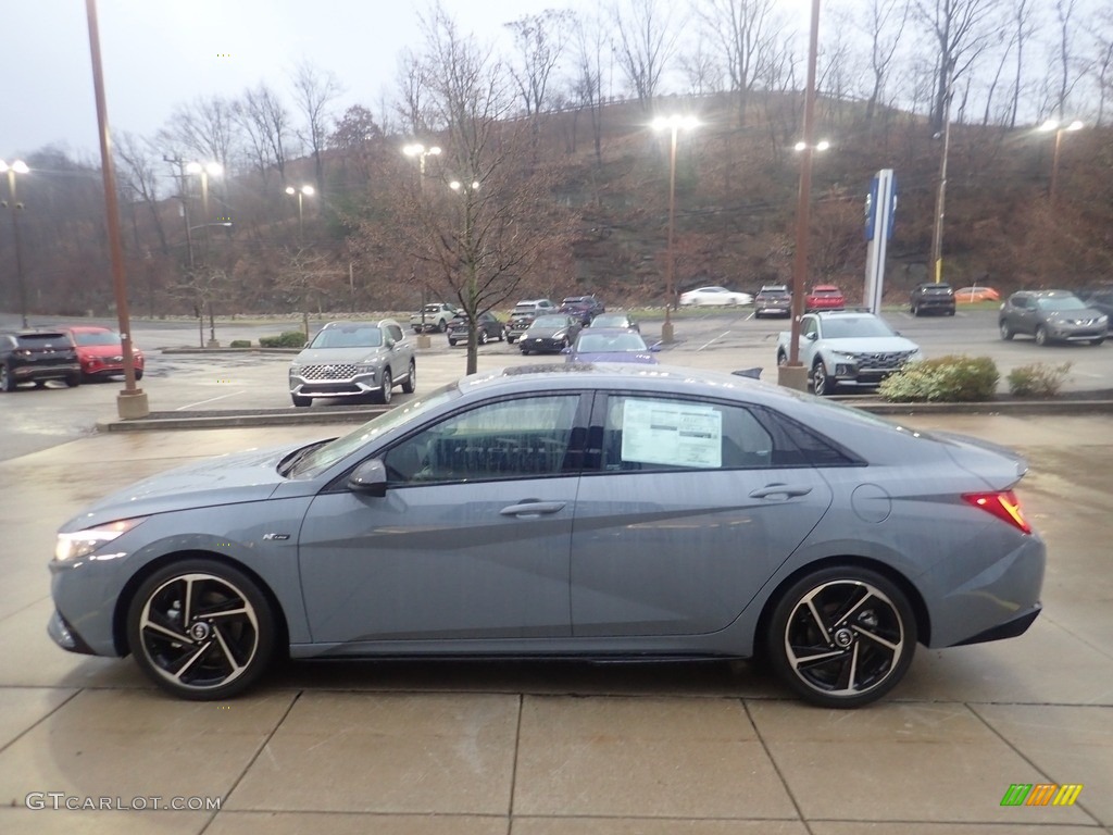 2023 Elantra N-Line - Electric Shadow / Black photo #6