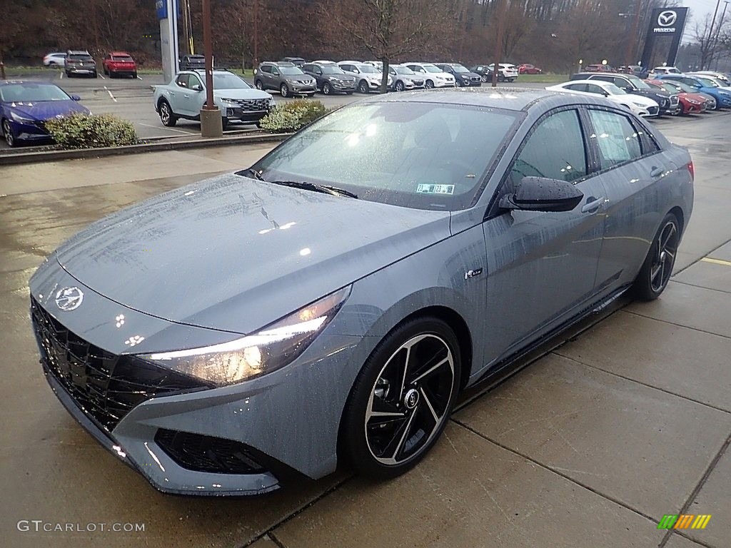 2023 Elantra N-Line - Electric Shadow / Black photo #7