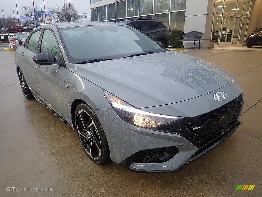 2023 Elantra N-Line - Electric Shadow / Black photo #9