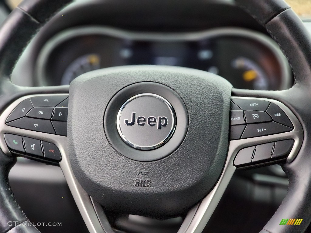 2021 Jeep Grand Cherokee Limited 4x4 Black Steering Wheel Photo #145323067