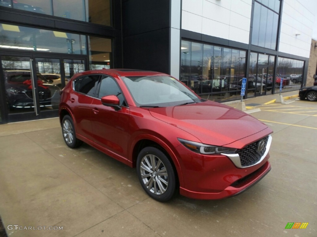2023 CX-5 Turbo Signature AWD - Soul Red Crystal Metallic / Caturra Brown photo #1