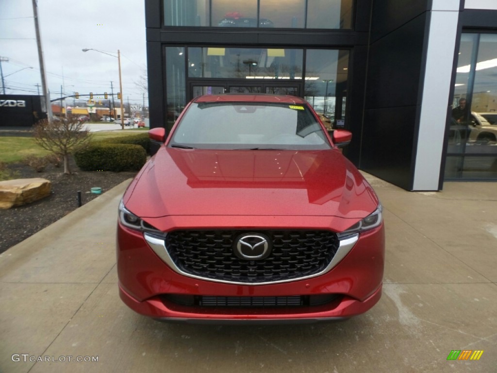 2023 CX-5 Turbo Signature AWD - Soul Red Crystal Metallic / Caturra Brown photo #2