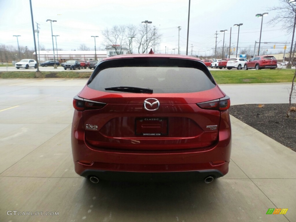 2023 CX-5 Turbo Signature AWD - Soul Red Crystal Metallic / Caturra Brown photo #5