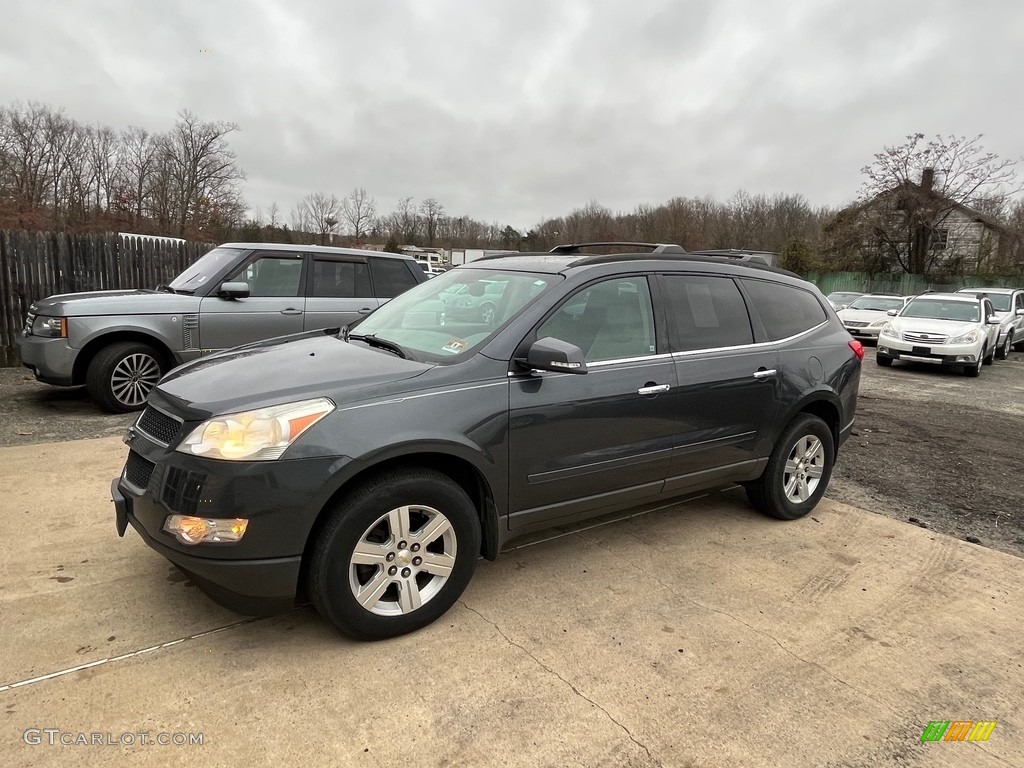2011 Traverse LT AWD - Cyber Gray Metallic / Cashmere/Dark Gray photo #12