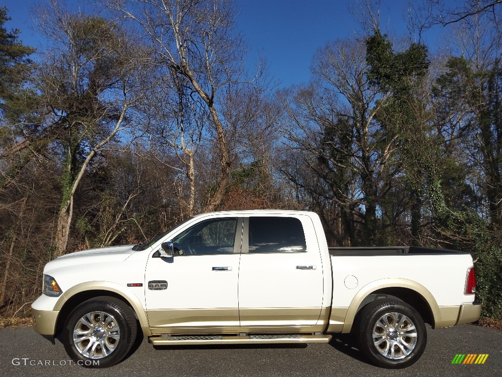 2015 1500 Laramie Long Horn Crew Cab 4x4 - Bright White / Canyon Brown/Light Frost photo #1