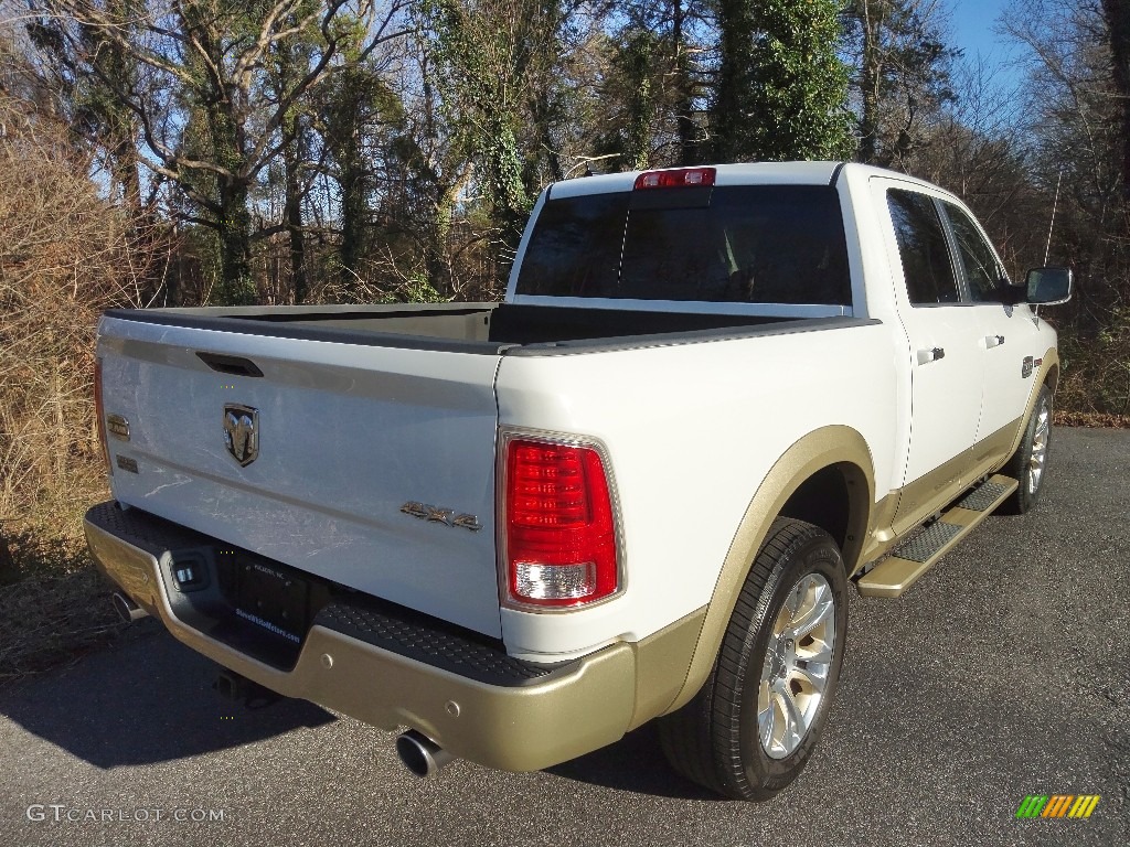 2015 1500 Laramie Long Horn Crew Cab 4x4 - Bright White / Canyon Brown/Light Frost photo #7