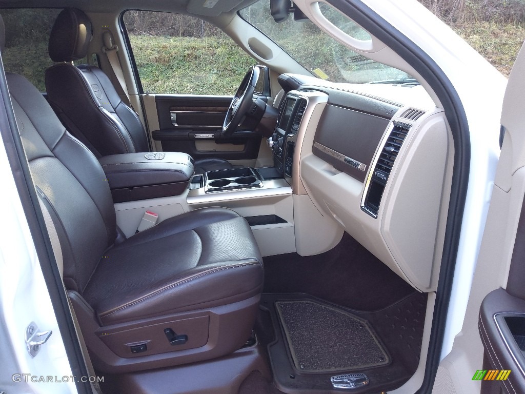 2015 1500 Laramie Long Horn Crew Cab 4x4 - Bright White / Canyon Brown/Light Frost photo #20