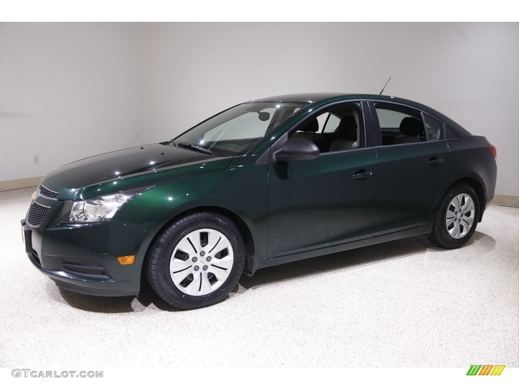 2014 Cruze LS - Rainforest Green Metallic / Jet Black/Medium Titanium photo #3