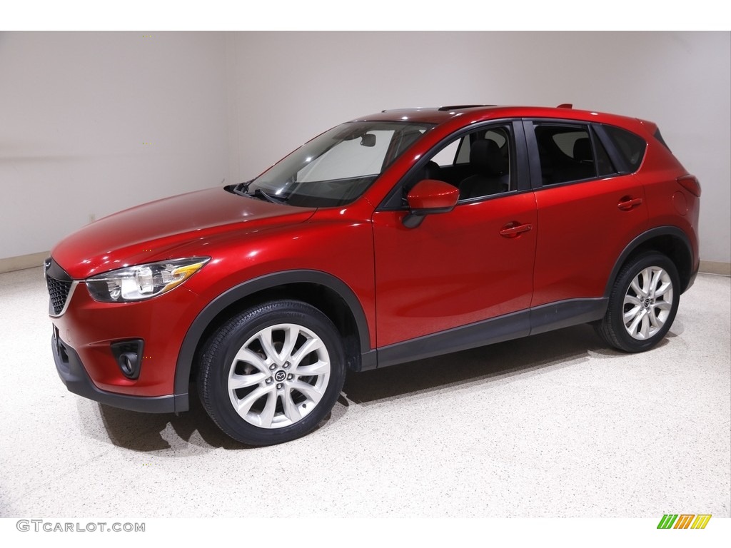 2014 CX-5 Grand Touring AWD - Soul Red Metallic / Black photo #3