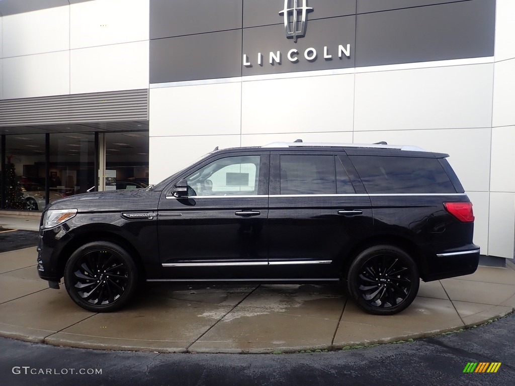 Infinite Black 2020 Lincoln Navigator Reserve 4x4 Exterior Photo #145329205