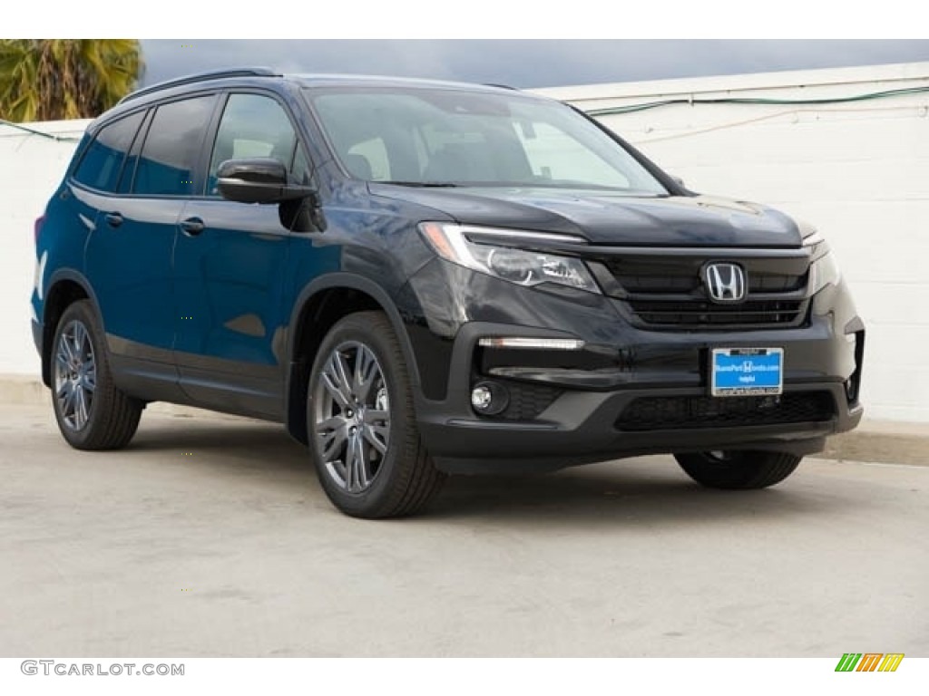 Crystal Black Pearl 2022 Honda Pilot Sport Exterior Photo #145329550