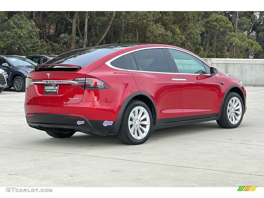 Red Multi-Coat 2019 Tesla Model X Standard Range Exterior Photo #145330643