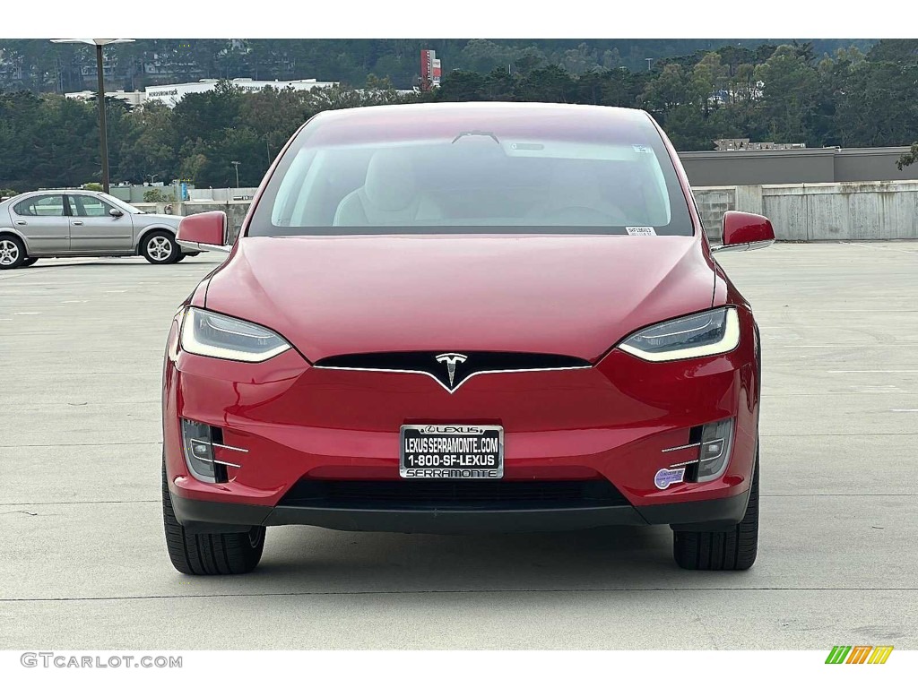 2019 Model X Standard Range - Red Multi-Coat / Cream photo #9