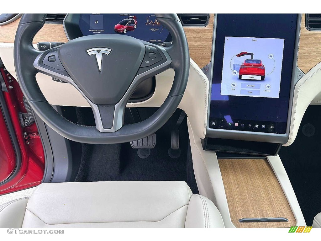 2019 Model X Standard Range - Red Multi-Coat / Cream photo #16